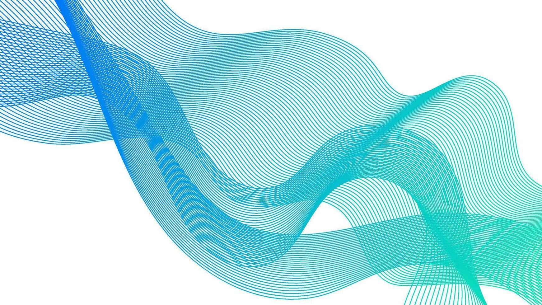 toile de fond abstraite avec des lignes de dégradé de vagues colorées sur fond blanc. fond de technologie moderne, conception de vagues. illustration vectorielle vecteur