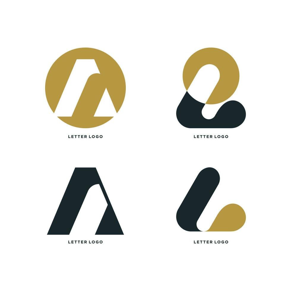 lettre une logo conception vecteur avec Créatif unique concept
