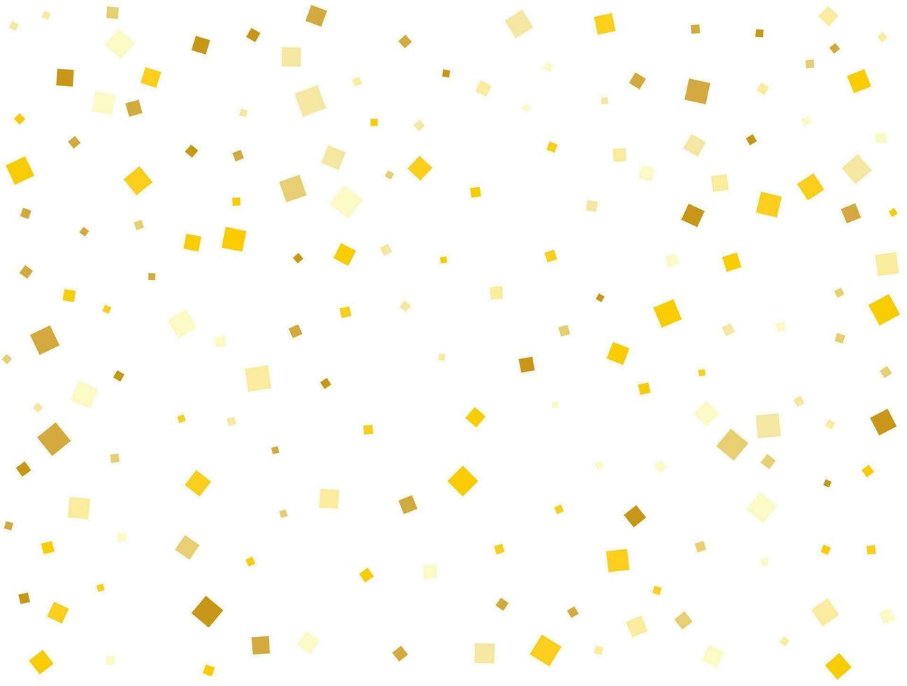 d'or Noël carré confettis. vecteur illustration
