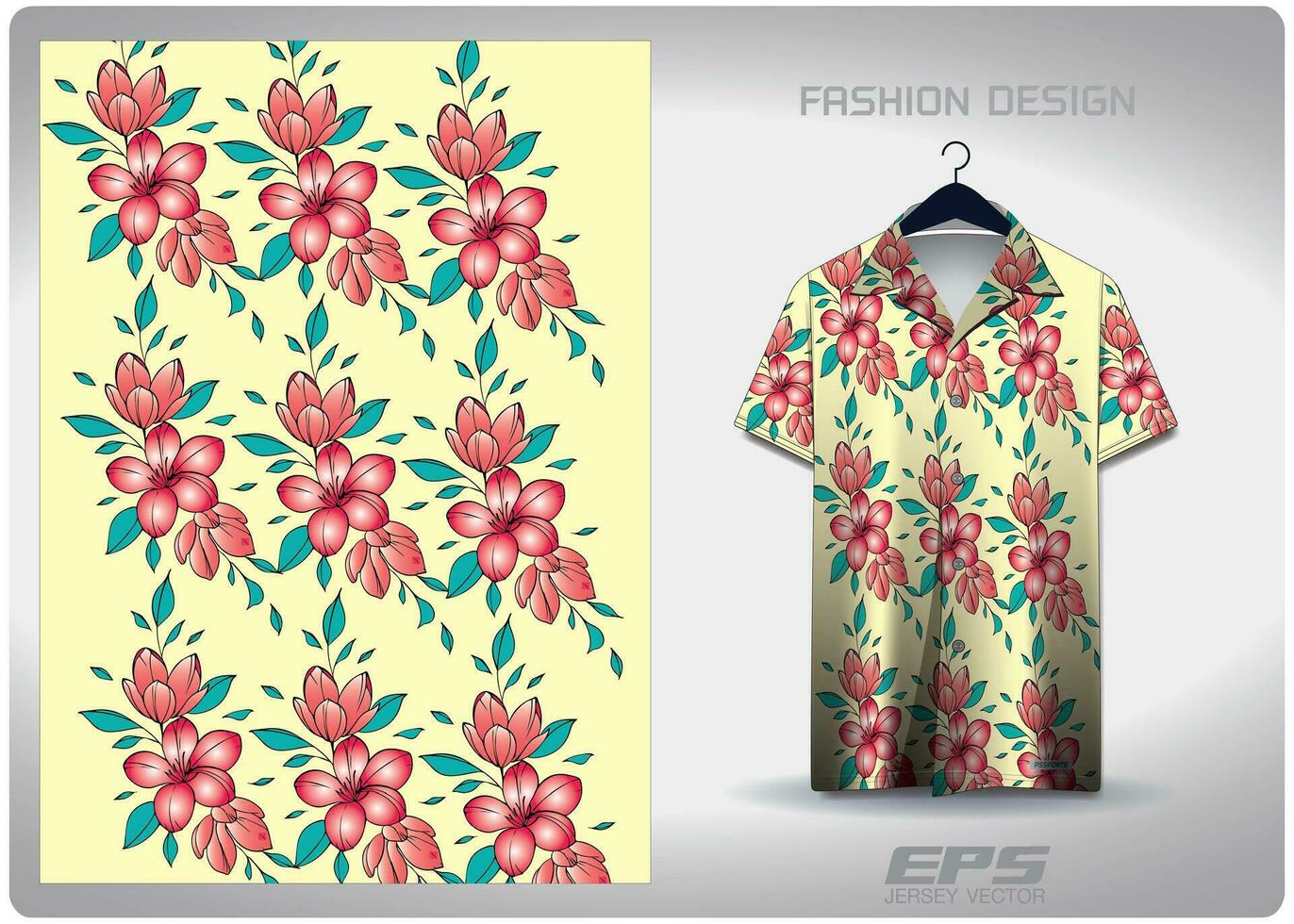 vecteur hawaïen chemise Contexte image.hibiscus fleur modèle conception, illustration, textile Contexte pour hawaïen chemise, maillot hawaïen chemise