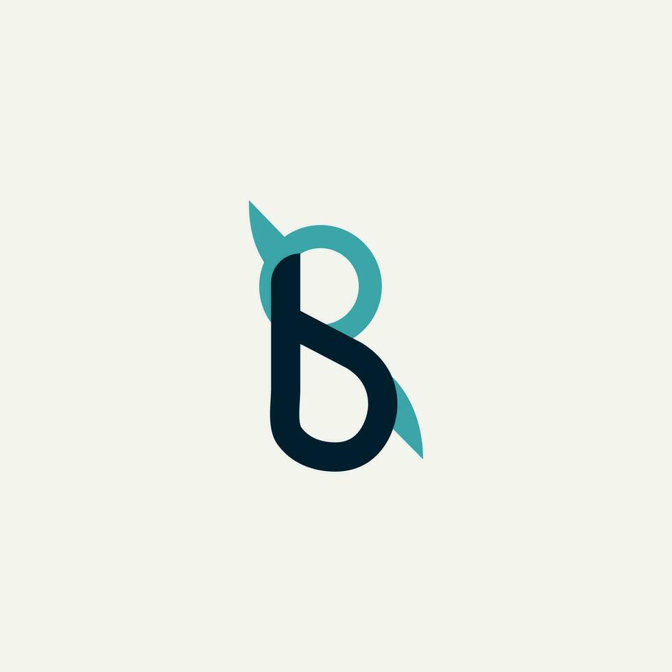 création de logo de lettre b vecteur