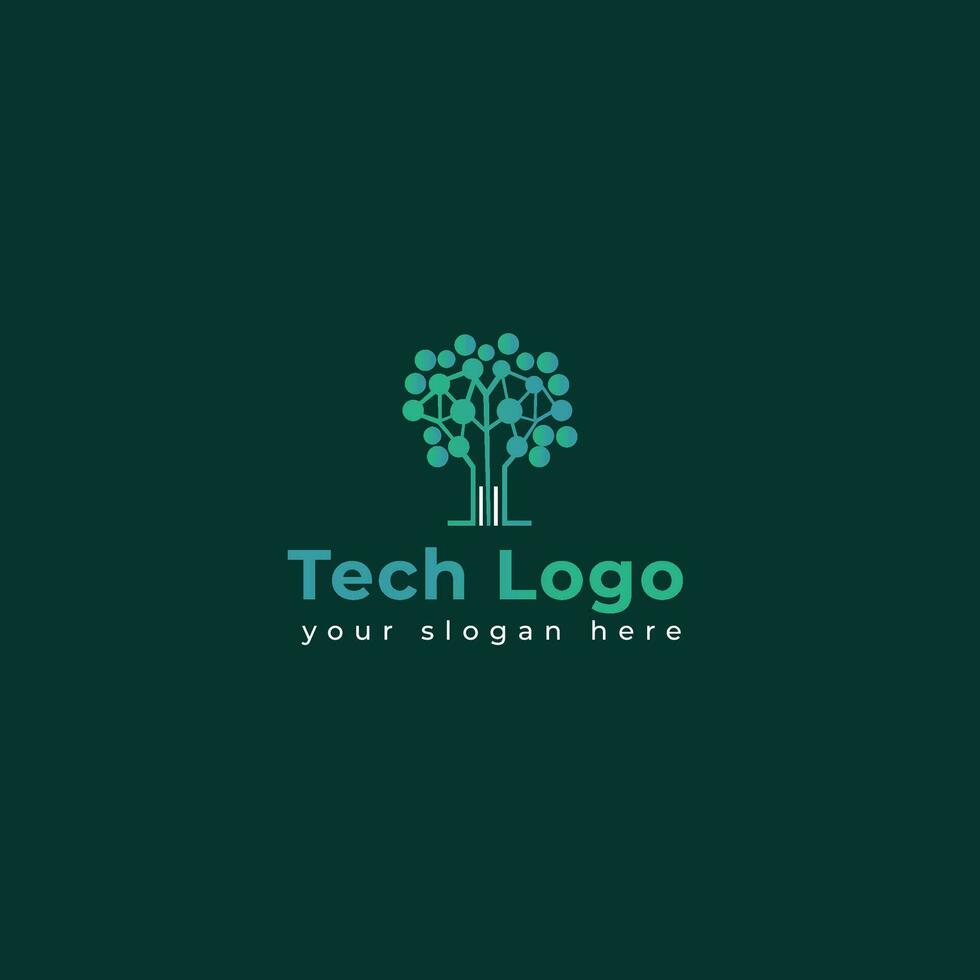 La technologie logo modèle vecteur illustration graphique géométrique technologie logo