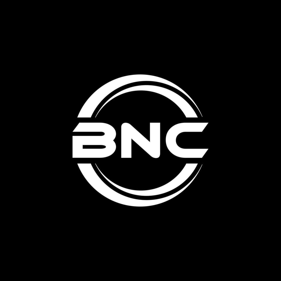 création de logo de lettre bnc en illustration. logo vectoriel, dessins de calligraphie pour logo, affiche, invitation, etc. vecteur