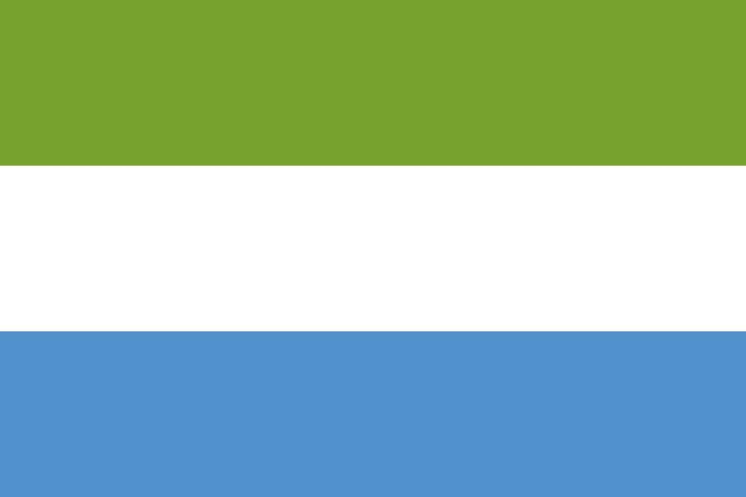 drapeau sierra leone officiellement vecteur