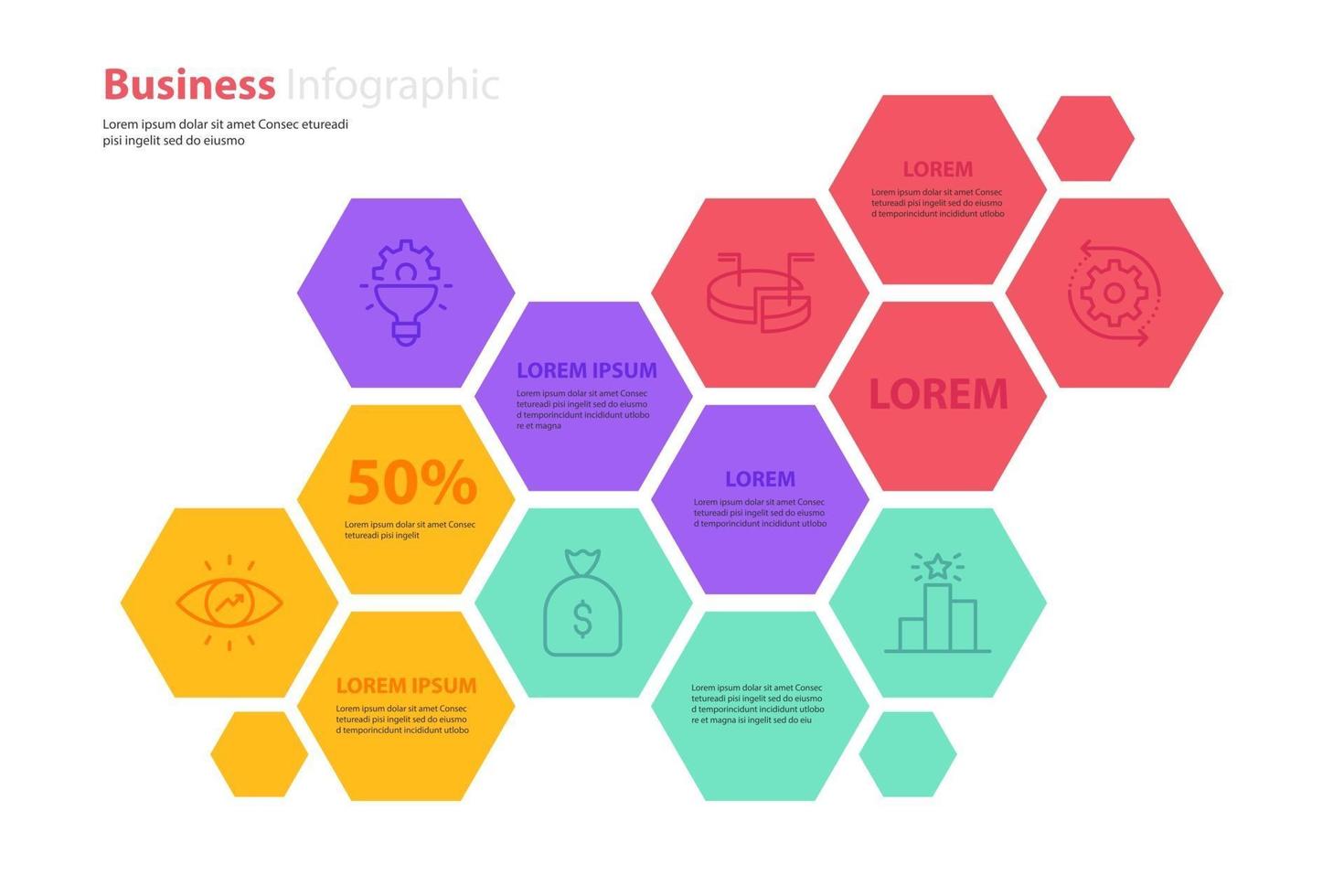 conception infographique d'entreprise, illustrations vectorielles vecteur