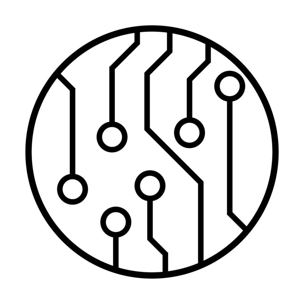 carte de circuit imprimé, icône de vecteur de technologie. pour la conception de votre site Web, logo, application, interface utilisateur. illustration vectorielle