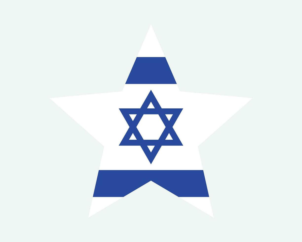 Israël étoile drapeau vecteur