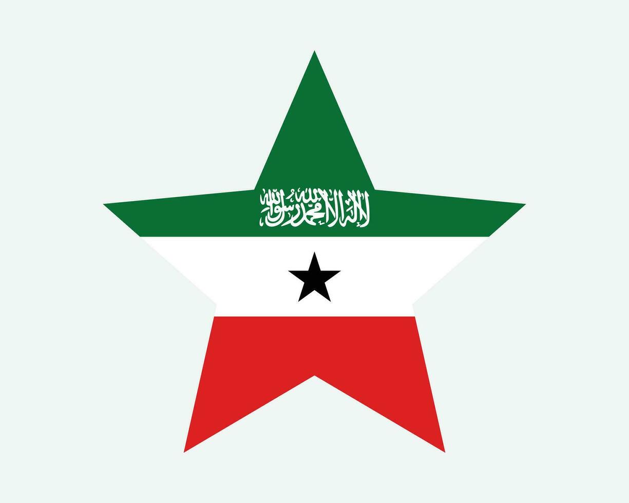 Somaliland étoile drapeau vecteur