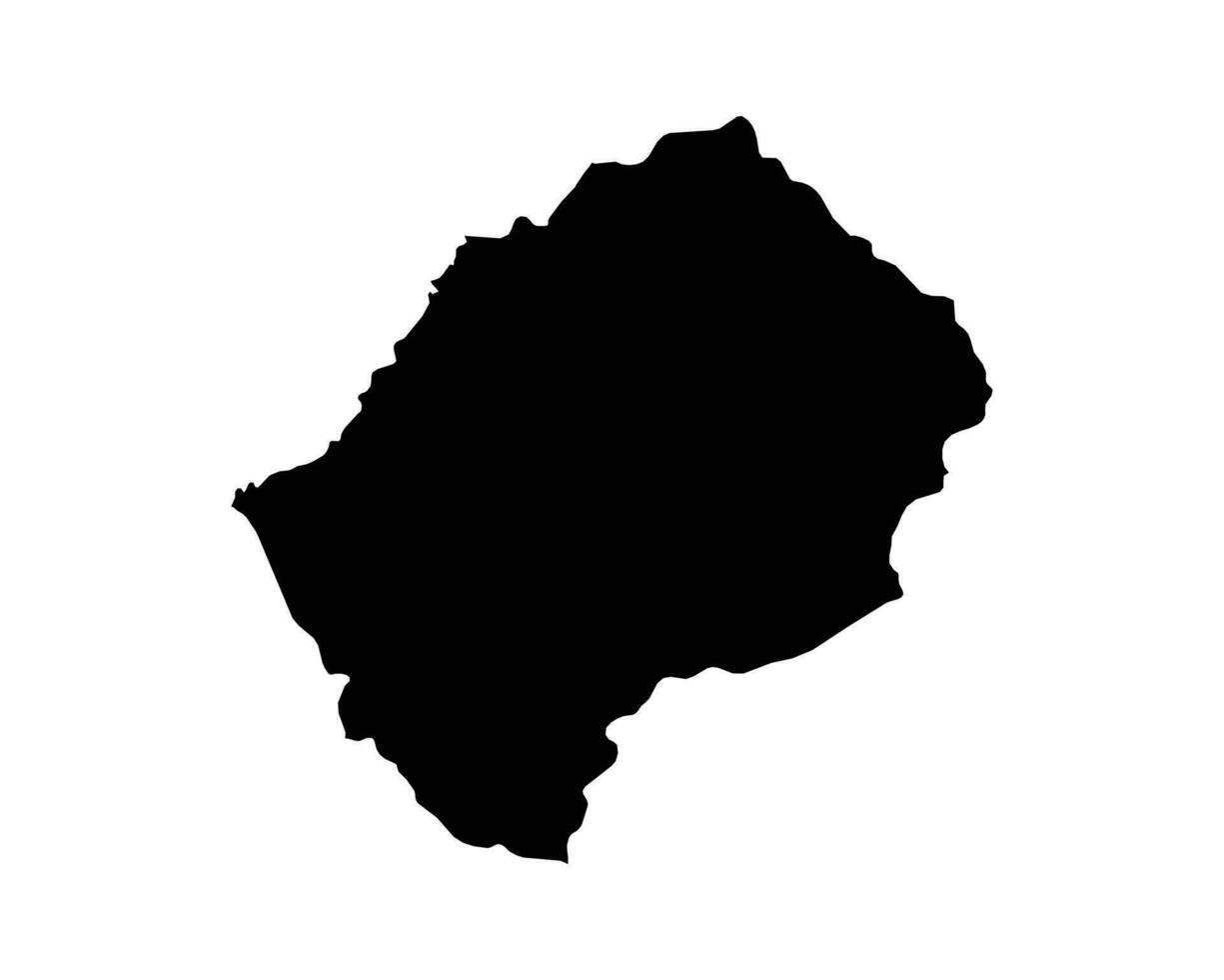 Lesotho pays carte vecteur