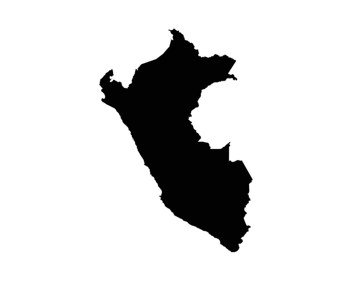 Pérou pays carte vecteur