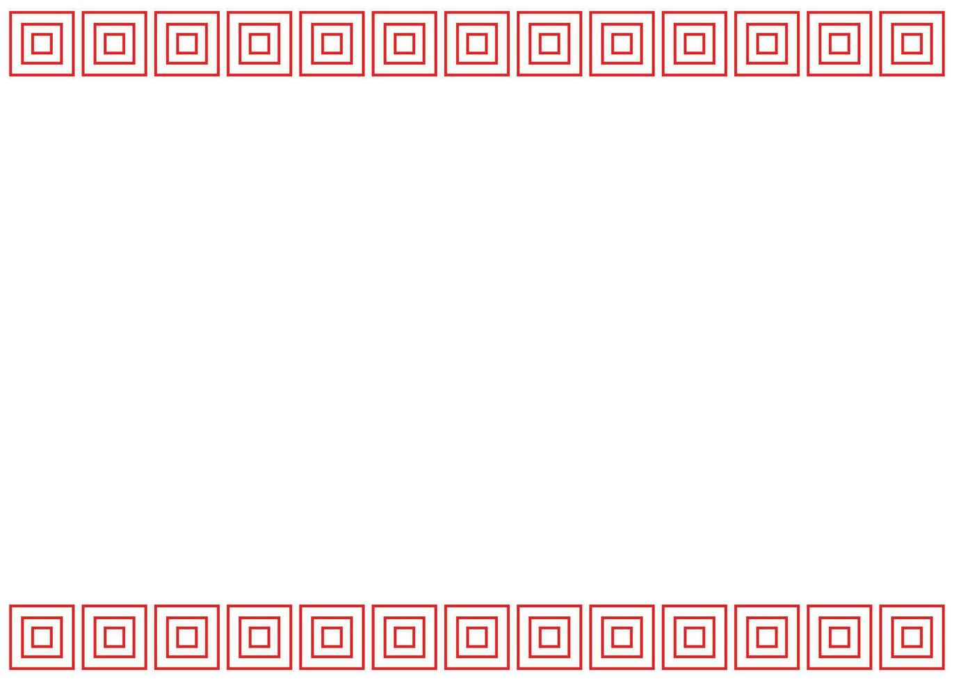 rouge rectangle pour élément, affiche, restaurant, conception et décoration vecteur