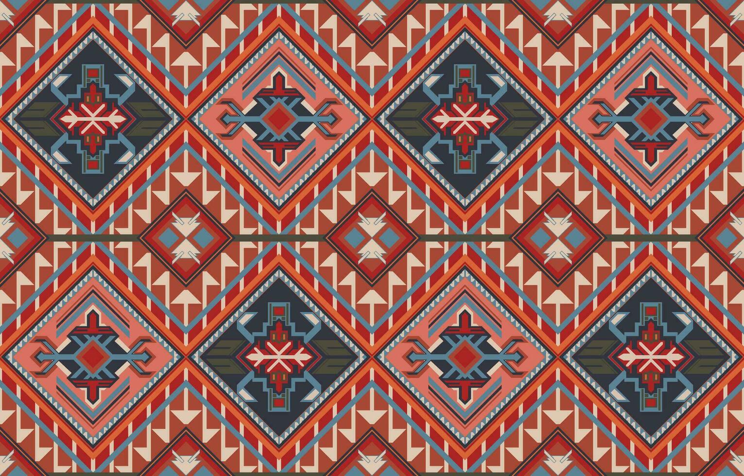 ethnique géométrique. sans couture modèle. mexicain couverture, tapis. tissé tapis illustration. vecteur