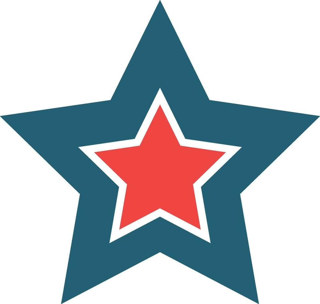 étoile vecteur glyphe deux Couleur icône pour personnel et commercial utiliser.