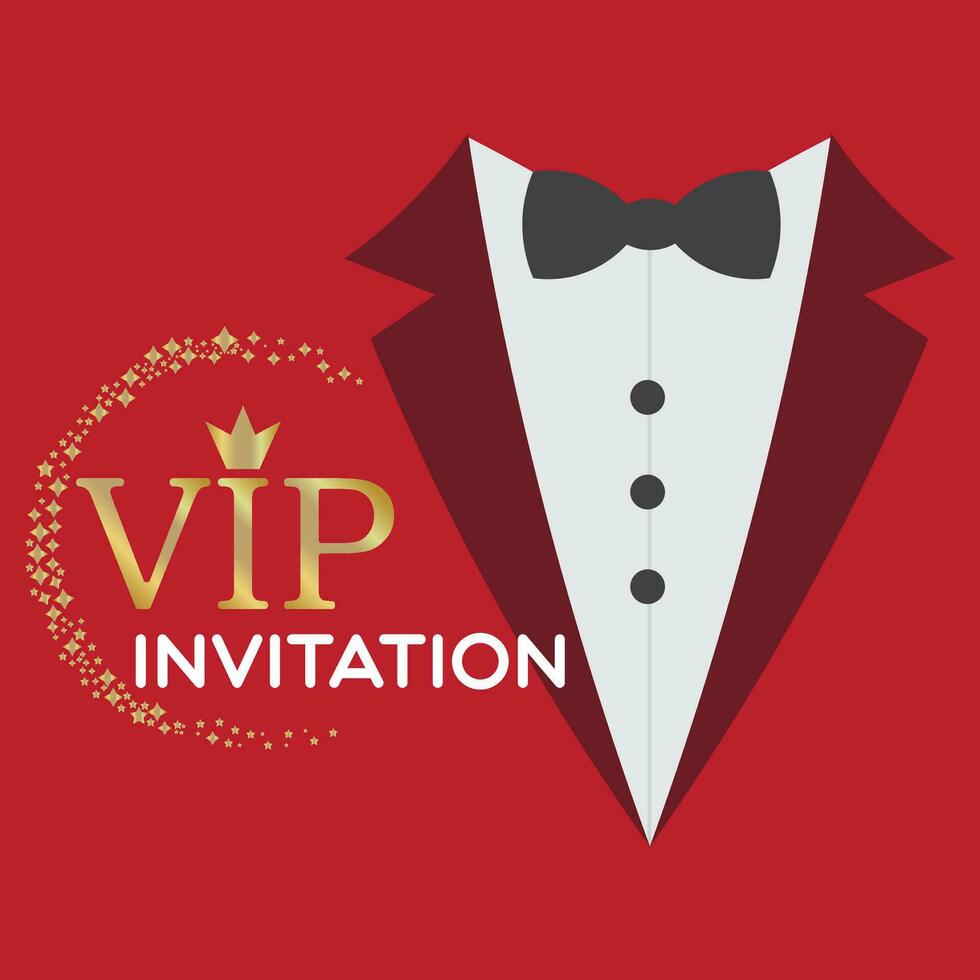 VIP invitation, smoking icône vecteur illustration symbole