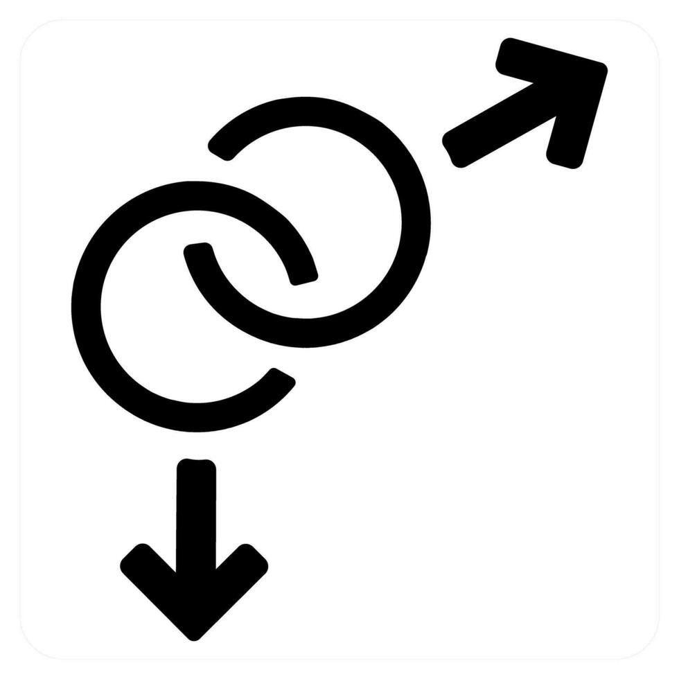 le sexe et symbole icône concept vecteur