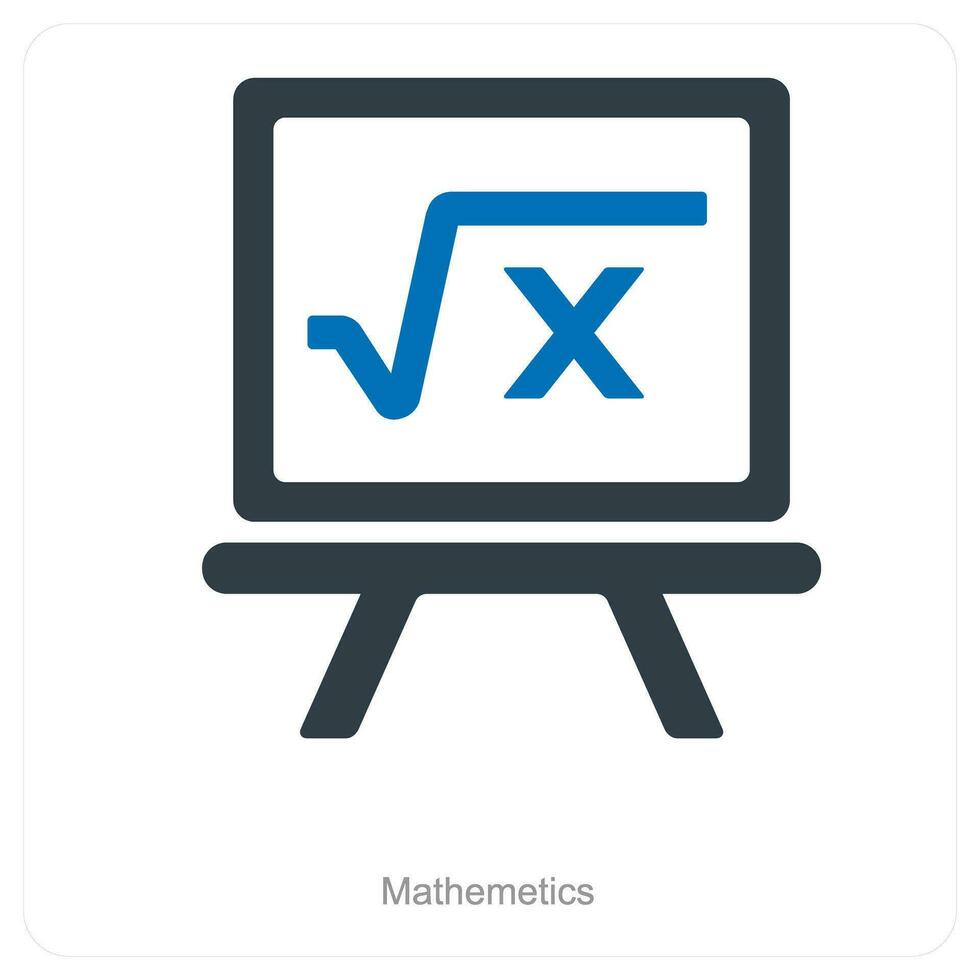 mathématiques et calcul icône concept vecteur