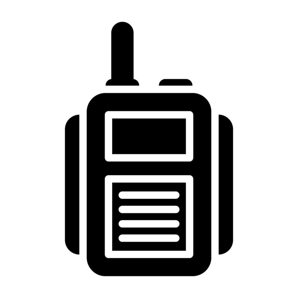 manivelle radio vecteur icône