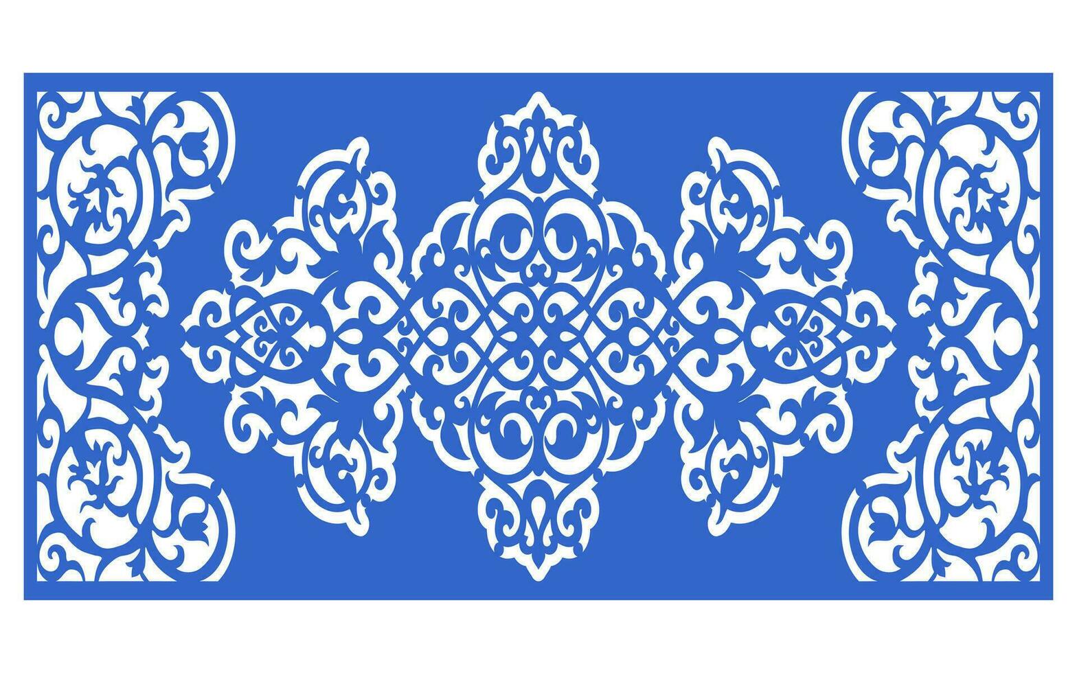 motifs floraux décoratifs, gabarit géométrique pour la découpe laser cnc vecteur