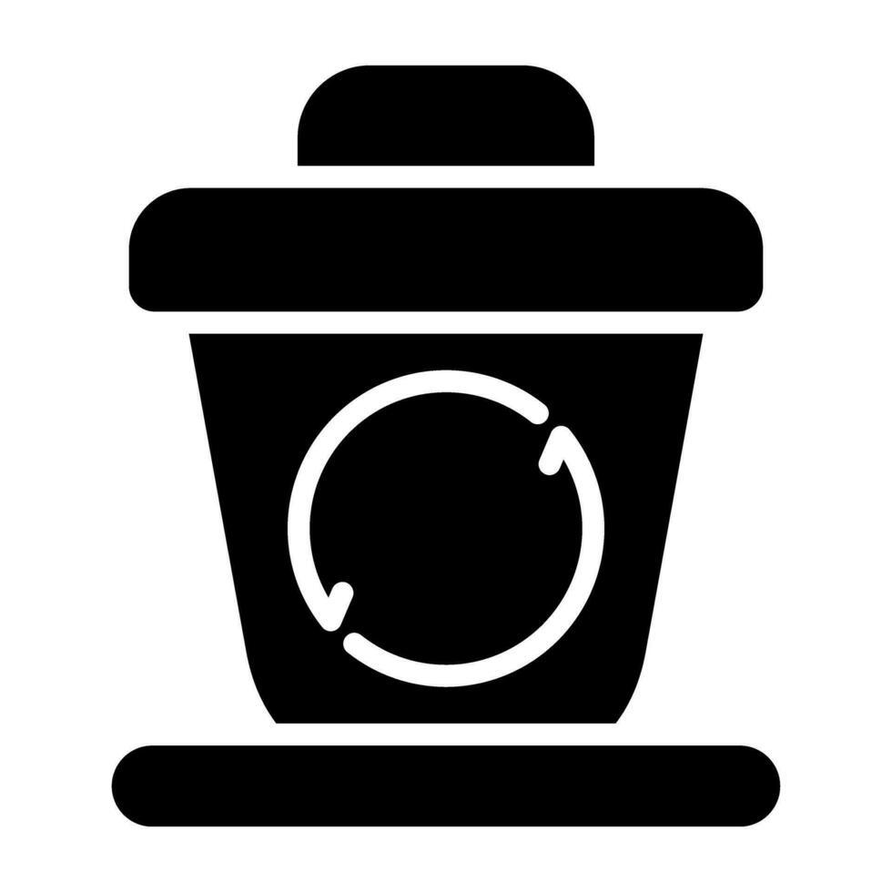 recyclage poubelle vecteur icône