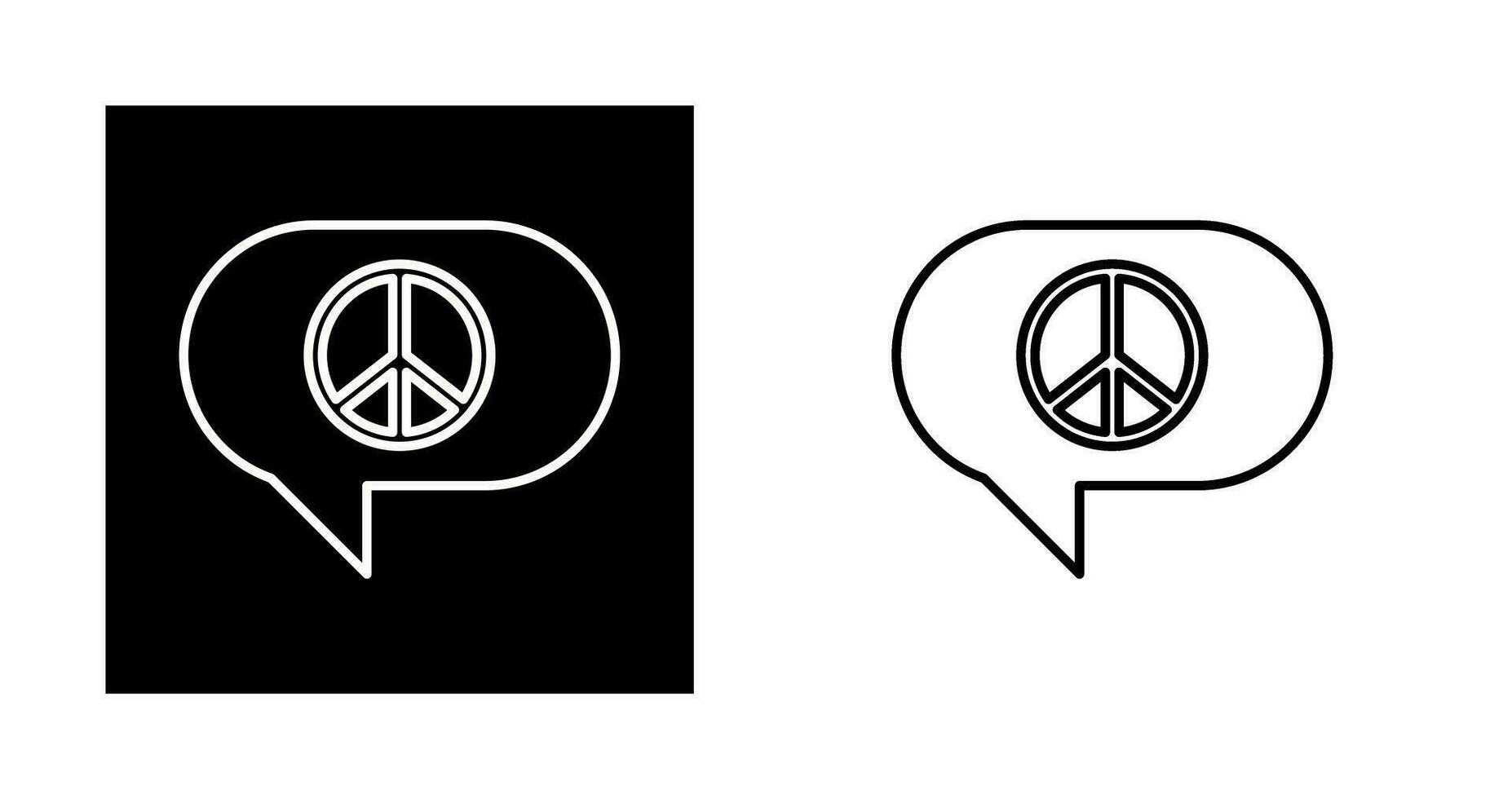 icône de vecteur de chat de paix