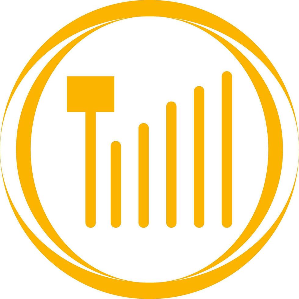 icône de vecteur de force du signal mobile