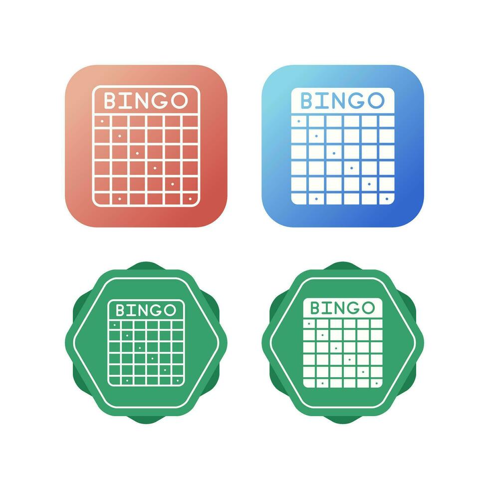 icône de vecteur de bingo