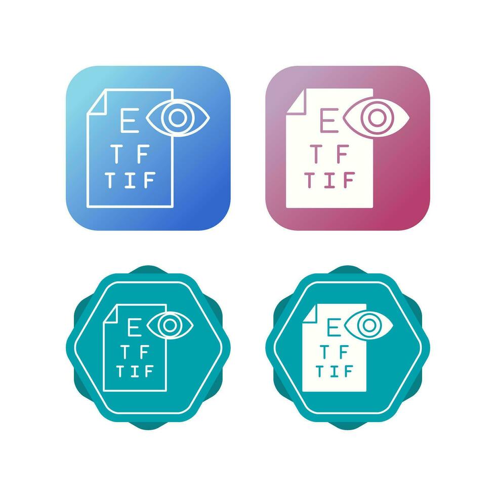 icône de vecteur de test oculaire