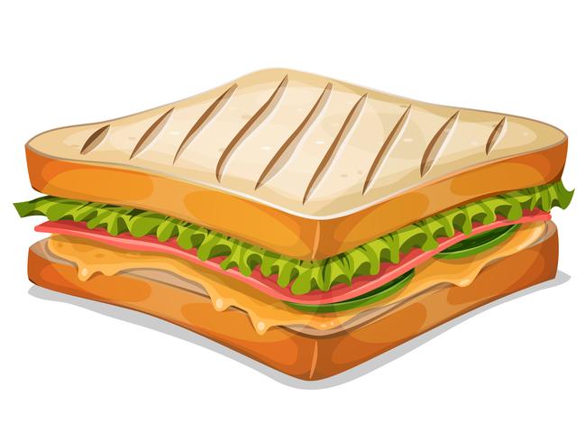 Icône Sandwich Français vecteur