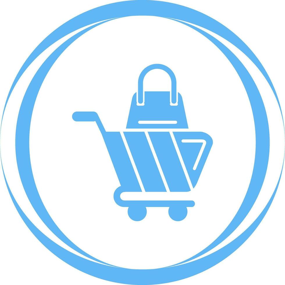 icône de vecteur de panier shopping