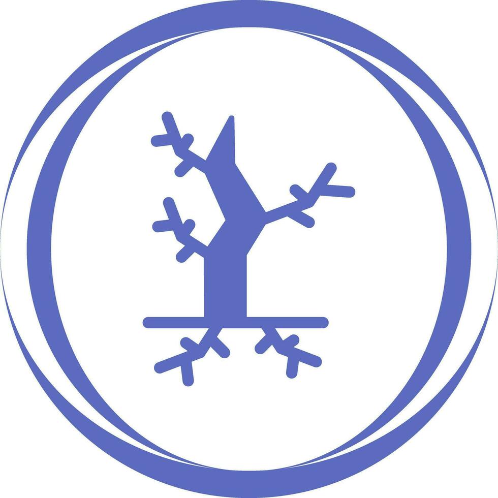 icône de vecteur d'arbre mort