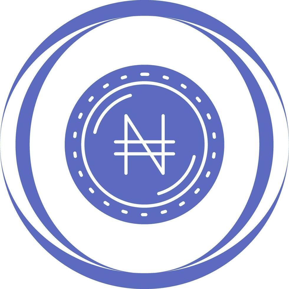 icône de vecteur de devise naira