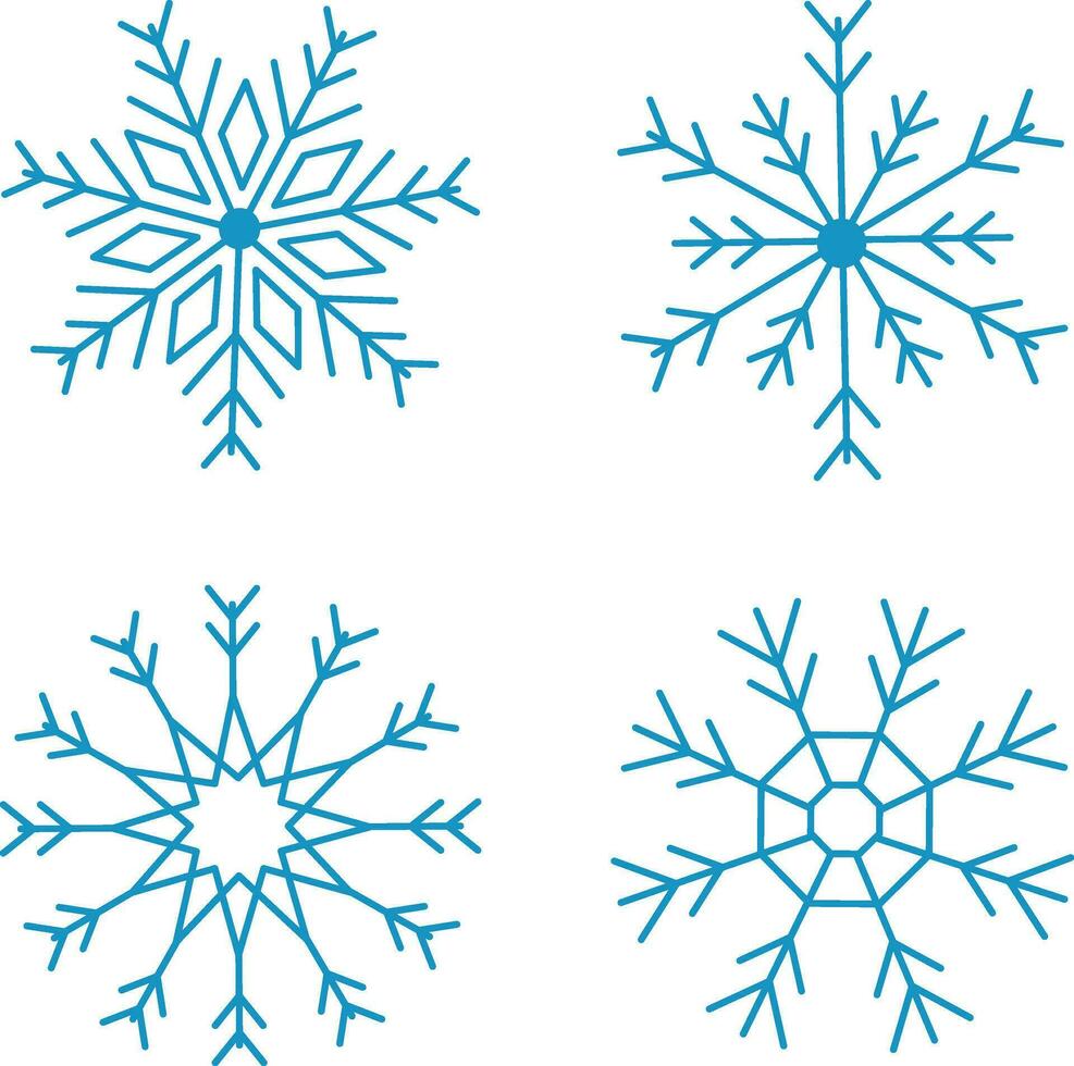 flocon de neige. flocons de neige icône vecteur. pour conception decoration.vector illustration vecteur