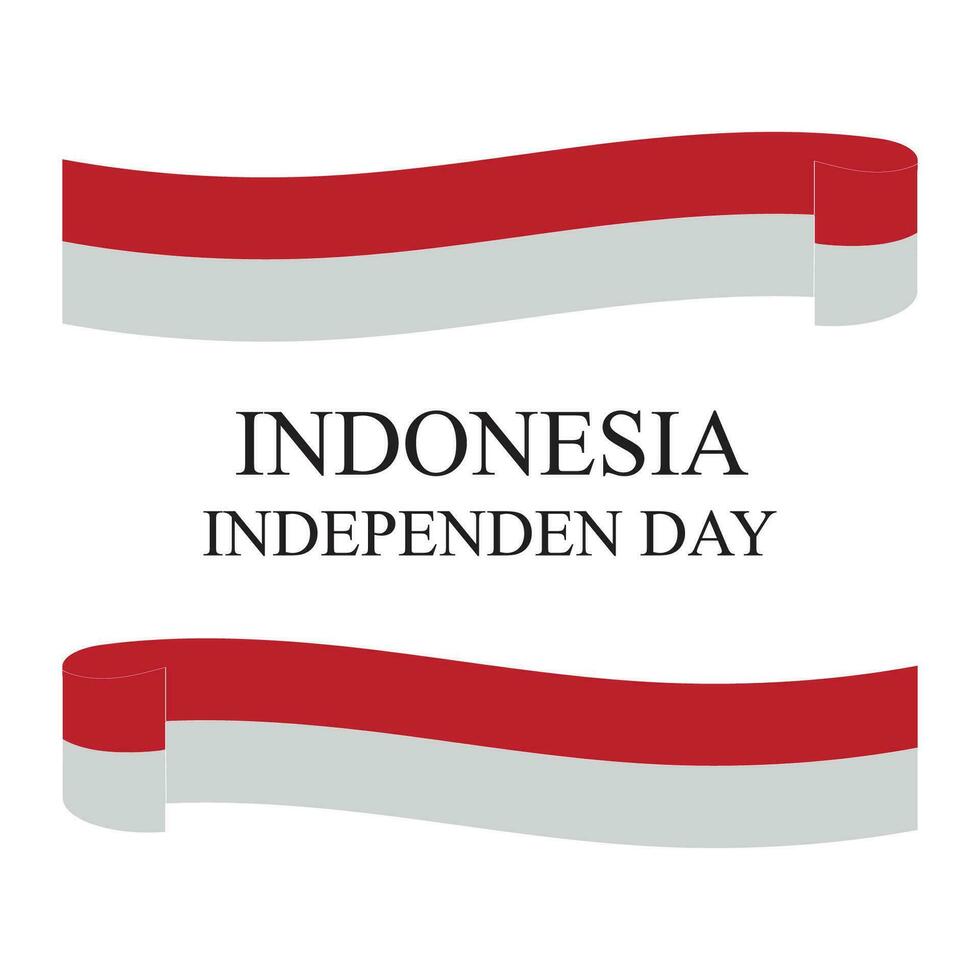 indépendance journée de Indonésie vecteur conception modèle