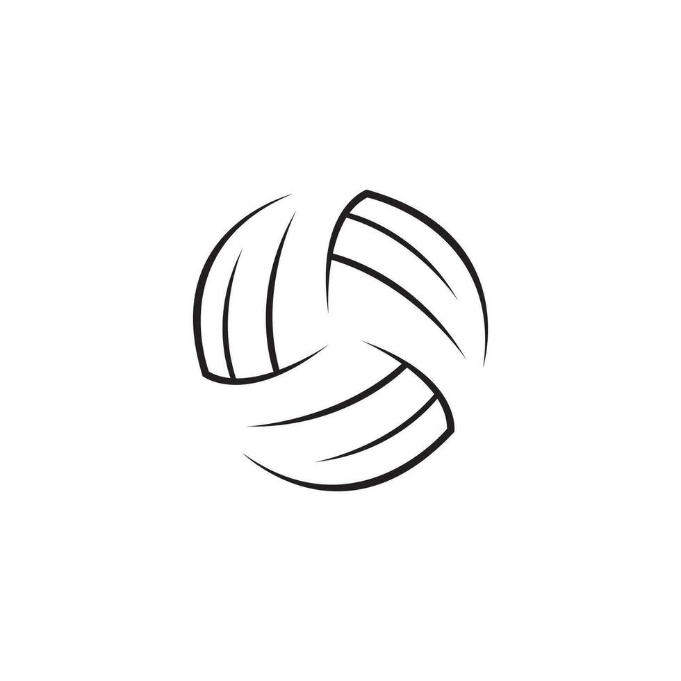 volley-ball logo, emblème, Icônes, dessins modèles avec volley-ball Balle sur une lumière Contexte vecteur