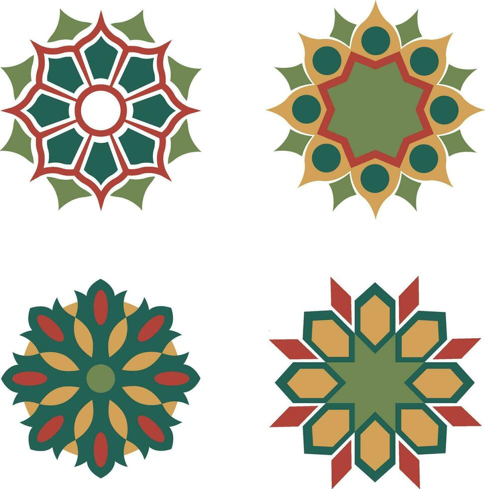 islamique géométrique ornement. symbole dans décoratif arabe style. fleuri décoration pour conception décoration arrière-plans.vecteur pro vecteur