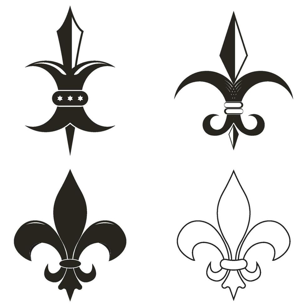 fleur de lis icône vecteur