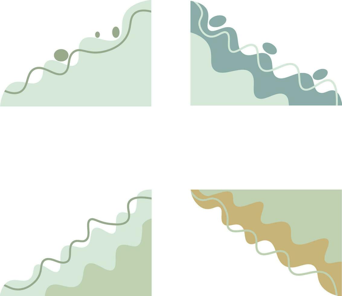 abstrait coin forme. coloré Triangle coins conception vecteur. vecteur pro