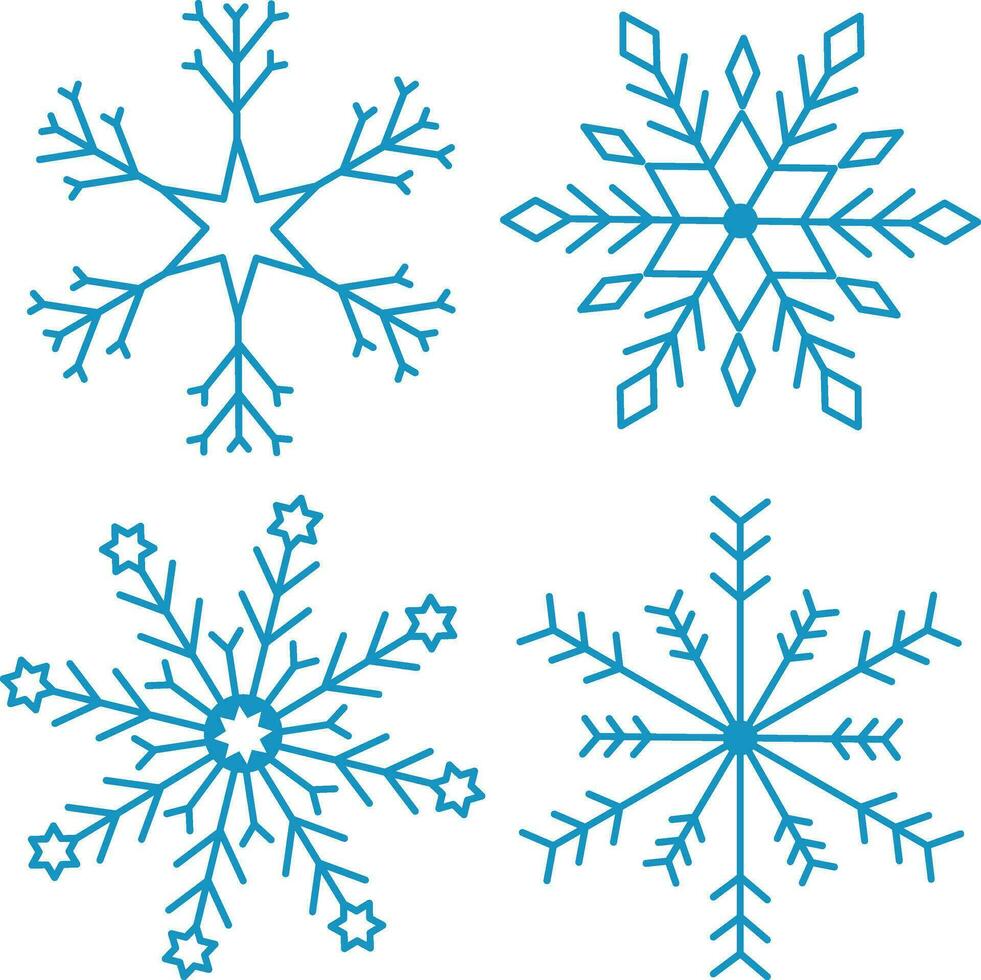 flocon de neige. flocons de neige icône vecteur. pour conception decoration.vector illustration vecteur