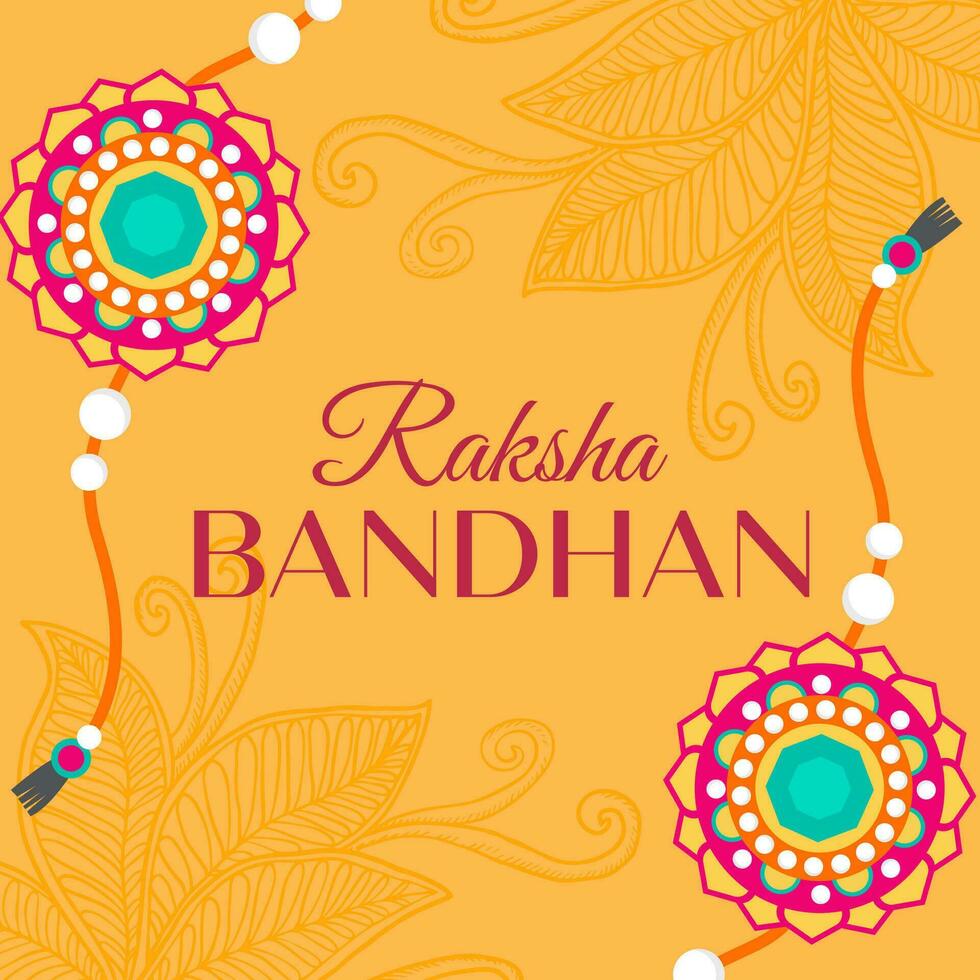 plat conception vecteur raksha bandhan illustration concept