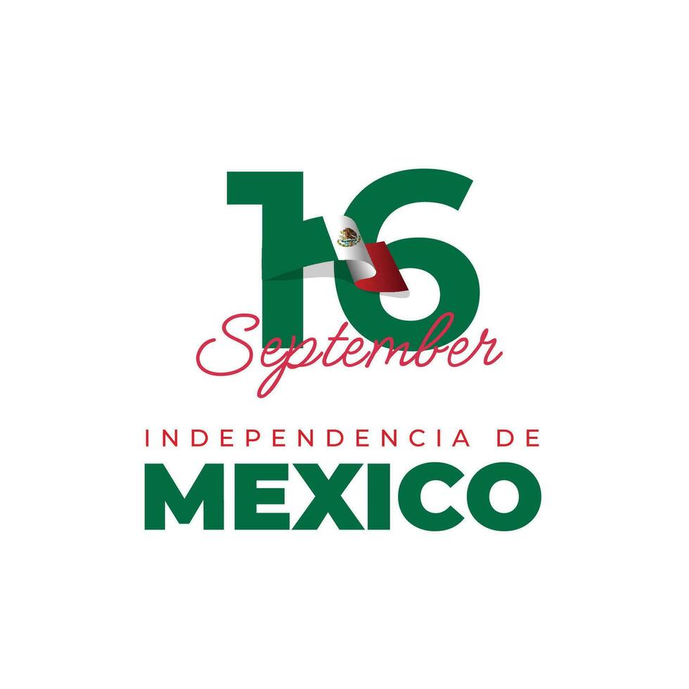 Mexique indépendance journée conception modèle vecteur