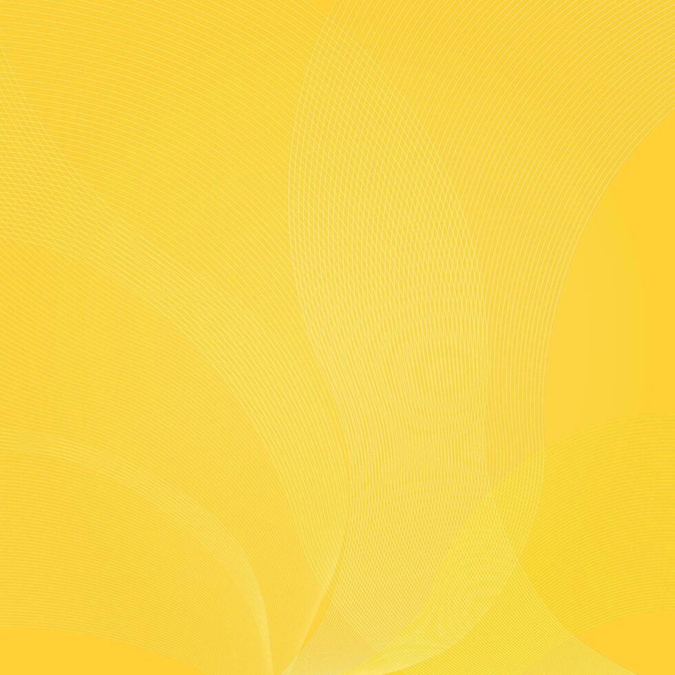 abstrait Jaune bannière avec ligne effet Contexte vecteur illustration