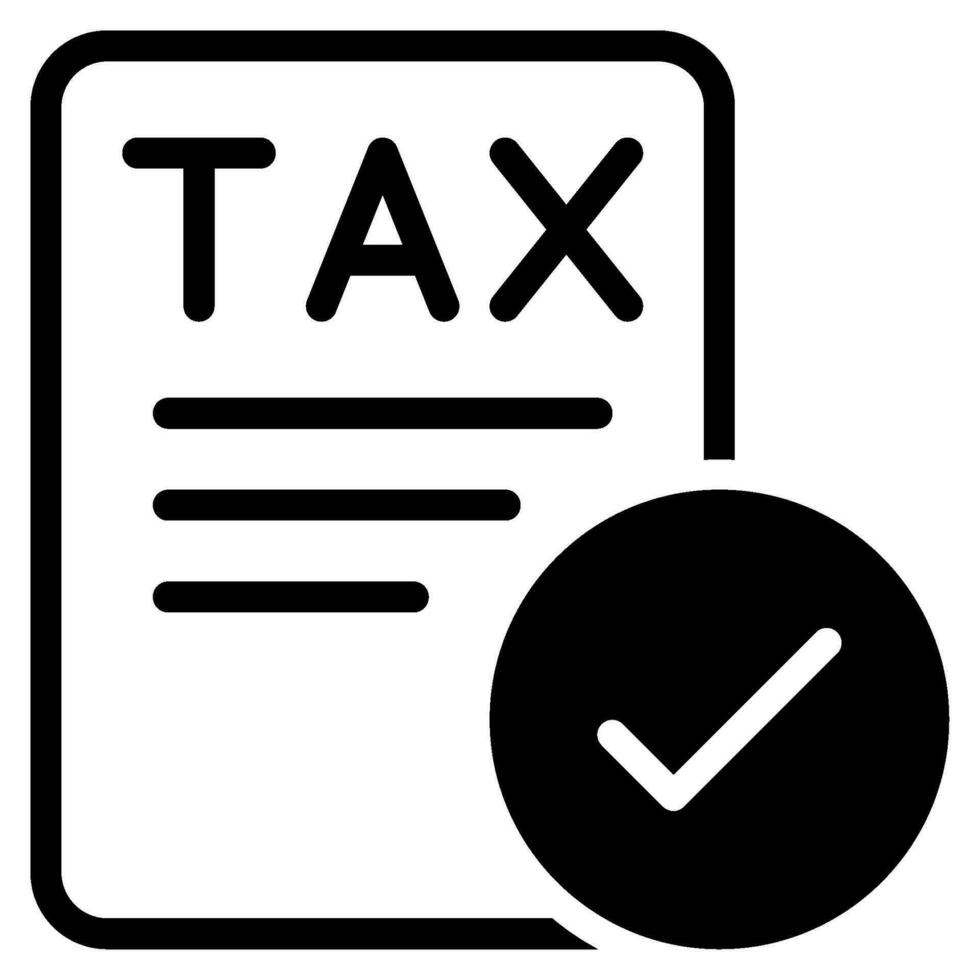 impôt document Icônes vecteur