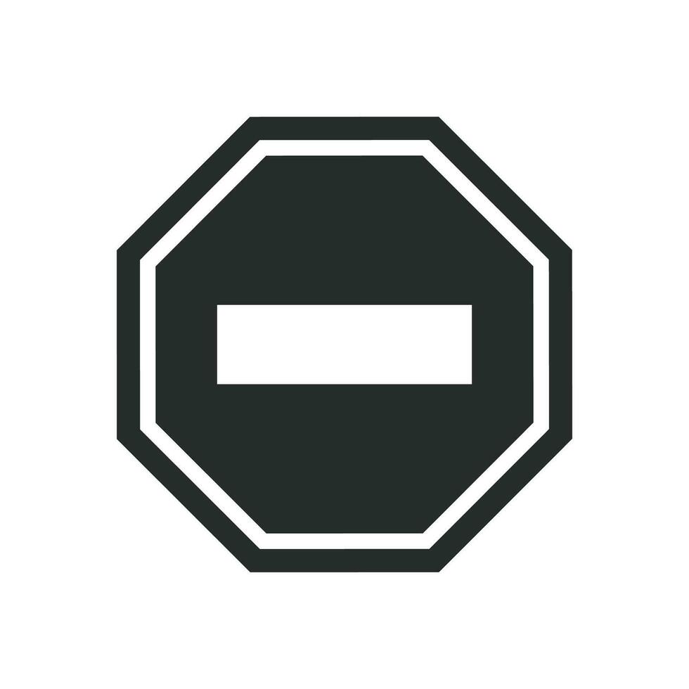 Arrêtez signe vecteur conception illustration circulation signe symbole