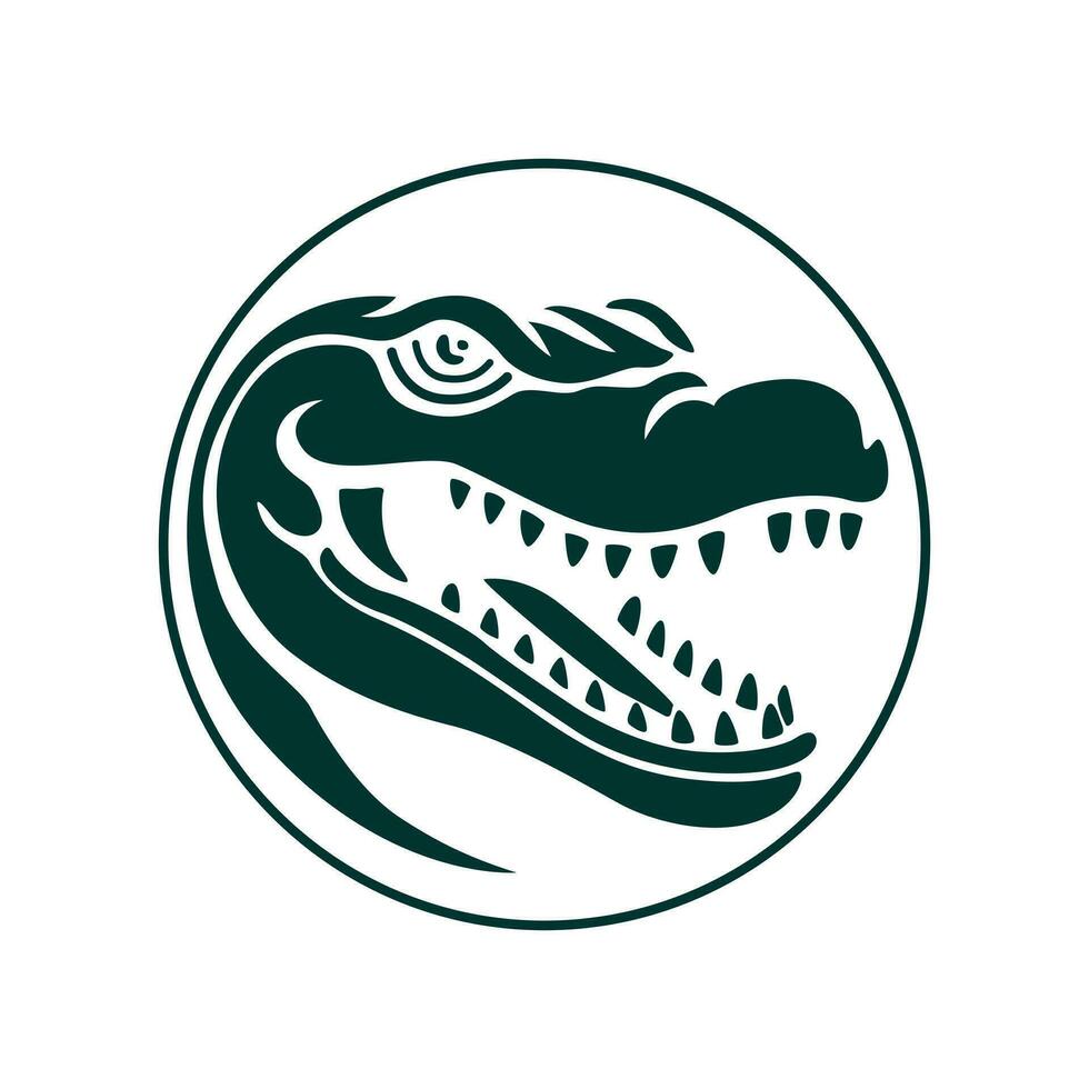 crocodile vecteur icône conception. alligator logo symbole conception.