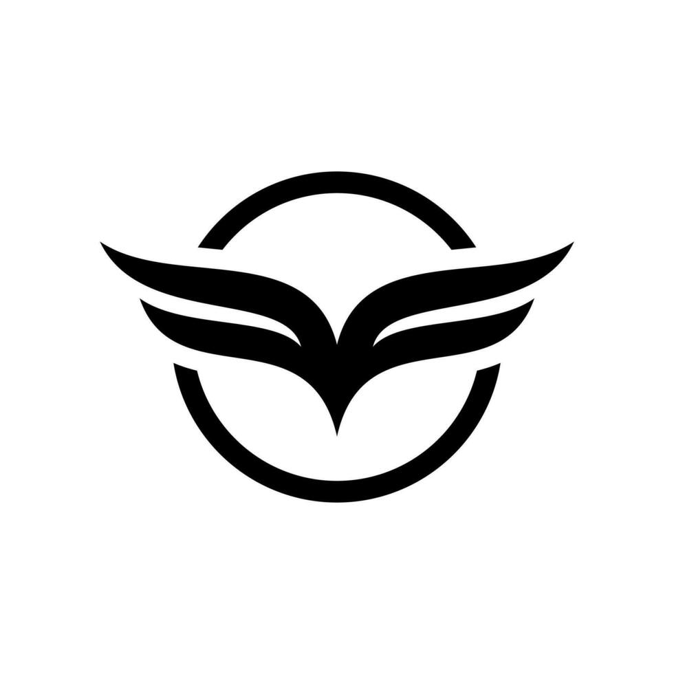 aile forme ff lettre logo conception vecteur