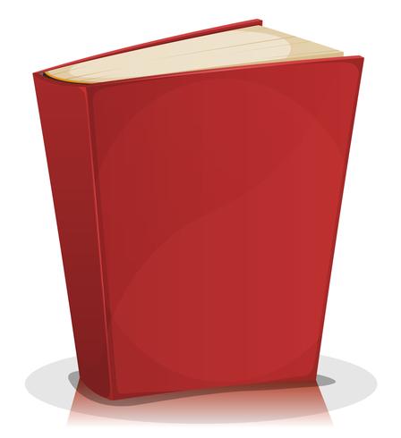 Livre rouge isolé sur blanc vecteur