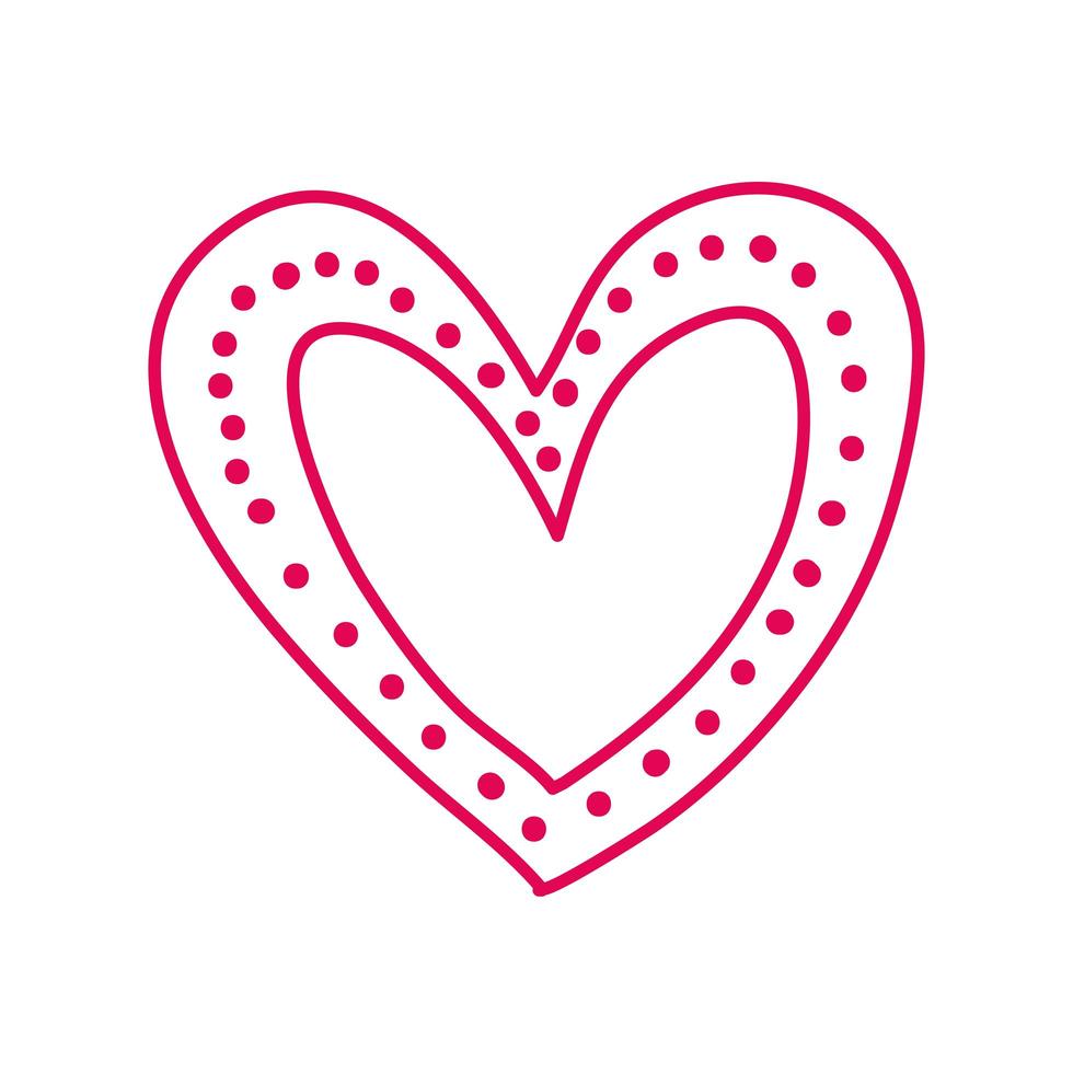icône de coeur joyeux saint valentin vecteur