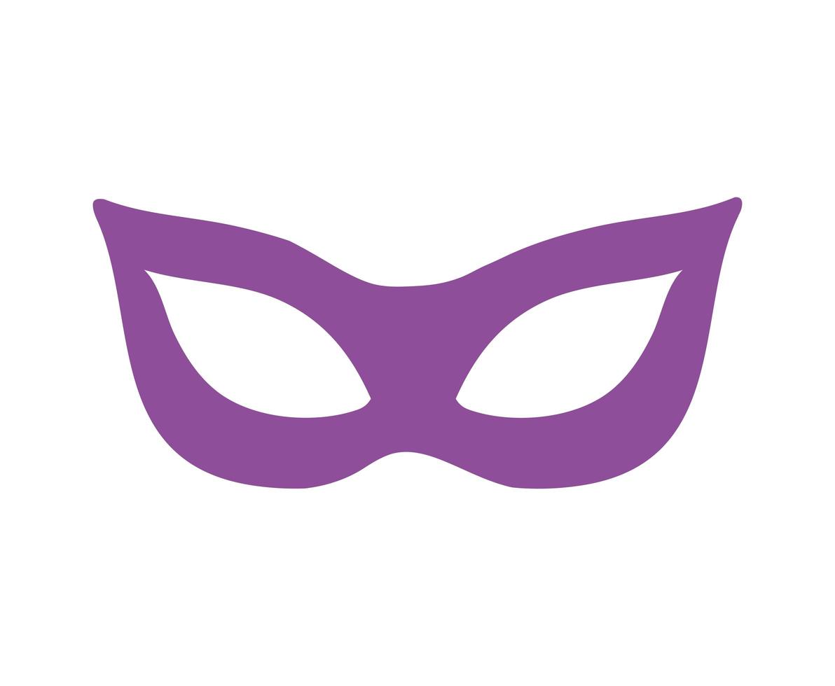 icône de masque de célébration de mardi gras vecteur
