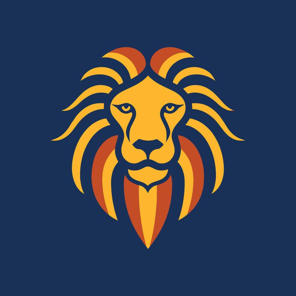 Lion animal logo illustration vecteur conception modèle
