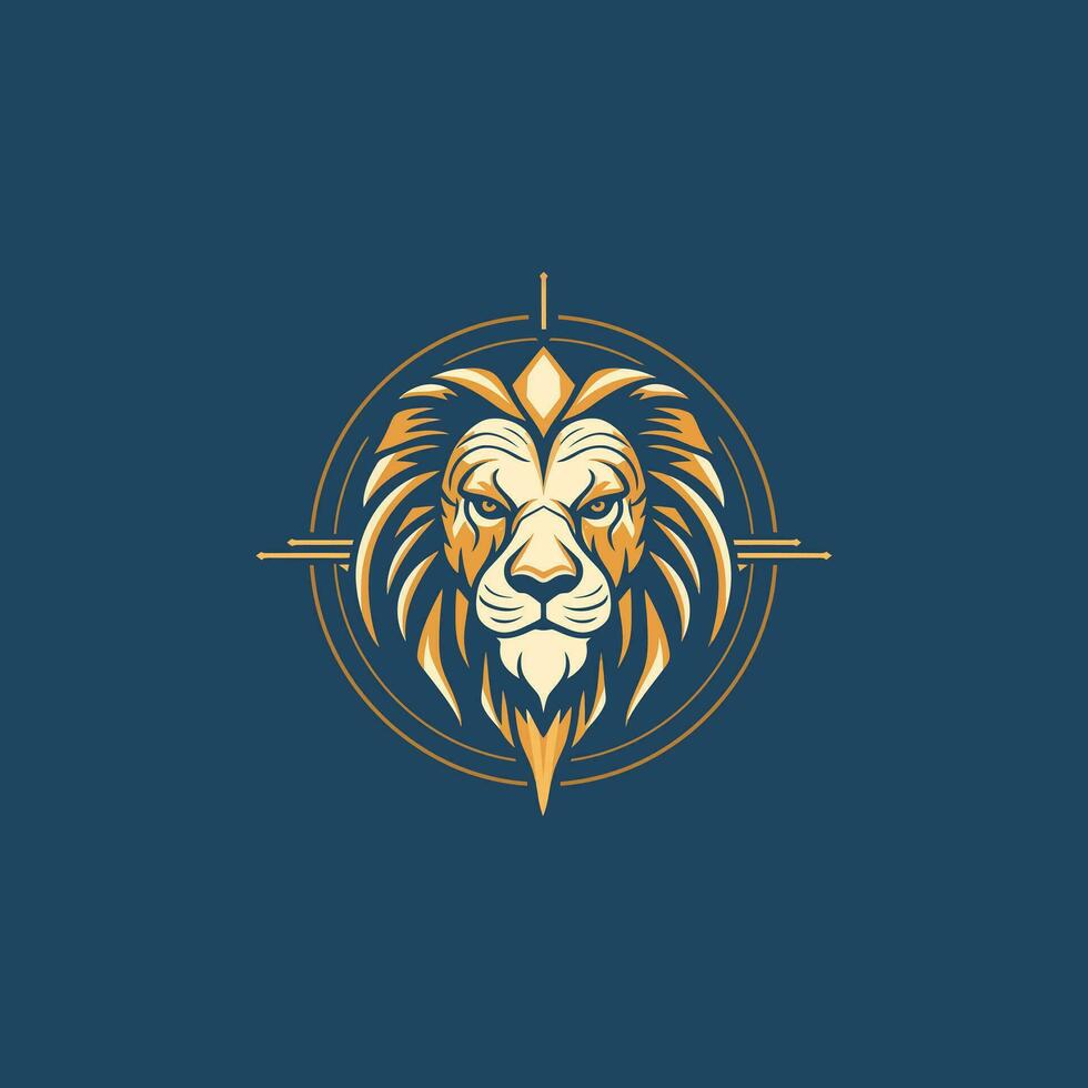 Lion logo illustration vecteur conception modèle